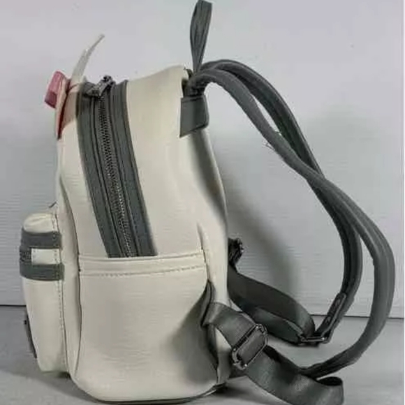 Disney Loungefly Aristocrat Marie Minie White Leather Adjustable Backpack main image 3